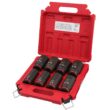 Milwaukee SHOCKWAVE 3/4 in. Drive SAE Deep Well Impact 6 Point Impact Socket Set (8-Piece) 49-66-7018