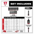 Milwaukee SHOCKWAVE Impact-Duty 3/8 in. Drive SAE Deep Well Impact PACKOUT Socket Set (17-Piece) 49-66-6800 Milwaukee SHOCKWAVE Impact-Duty 3/8 in. Drive SAE Deep Well Impact PACKOUT Socket Set (17-Piece) 49-66-6800