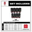 Milwaukee SHOCKWAVE 3/4 in. Drive Metric Deep Well 6 Point Impact Socket Set (8-Piece) 49-66-7020 Milwaukee SHOCKWAVE 3/4 in. Drive Metric Deep Well 6 Point Impact Socket Set (8-Piece) 49-66-7020