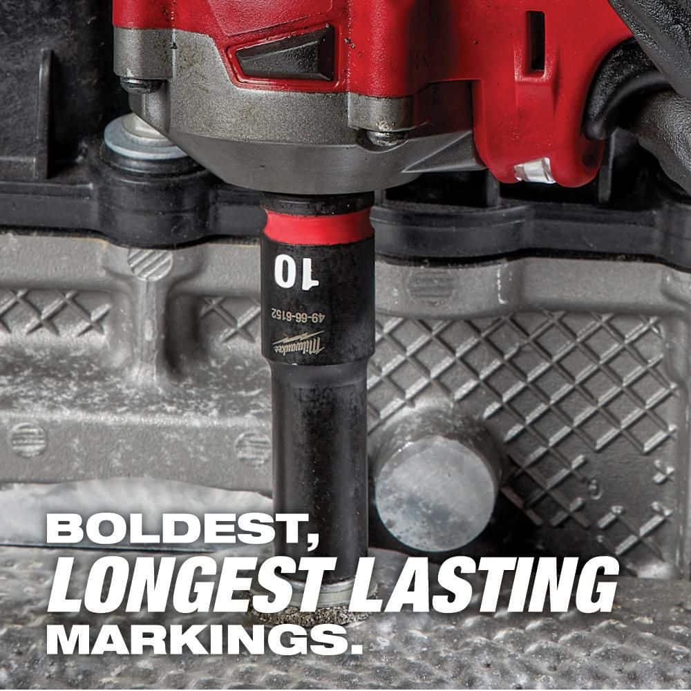 Milwaukee SHOCKWAVE 3/4 in. Drive Metric Deep Well 6 Point Impact Socket Set (8-Piece) 49-66-7020 Milwaukee SHOCKWAVE 3/4 in. Drive Metric Deep Well 6 Point Impact Socket Set (8-Piece) 49-66-7020