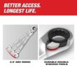 Milwaukee 144-Position Flex-Head Ratcheting Combination Wrench Set Metric (15-Piece) 48-22-9513