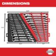 Milwaukee 144-Position Flex-Head Ratcheting Combination Wrench Set SAE (15-Piece) 48-22-9413