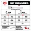 Milwaukee 3/8 in. Drive SAE Ratchet and Socket Mechanics Tool Set with Packout Case (28-Piece) 48-22-9481