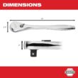 Milwaukee 1/2 in. Drive Ratchet 48-22-9012