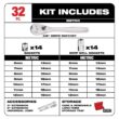 Milwaukee 3/8 in. Drive Metric Ratchet and Socket Mechanics Tool Set (32-Piece) 48-22-9508