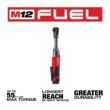 Milwaukee M12 FUEL 12V Lithium-Ion Brushless Cordless 3/8 in. Extended Reach Ratchet Kit with One 2.0 Ah Batteries 2560-21
