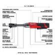 Milwaukee M12 FUEL 12V Lithium-Ion Brushless Cordless 3/8 in. Extended Reach Ratchet Kit with One 2.0 Ah Batteries 2560-21
