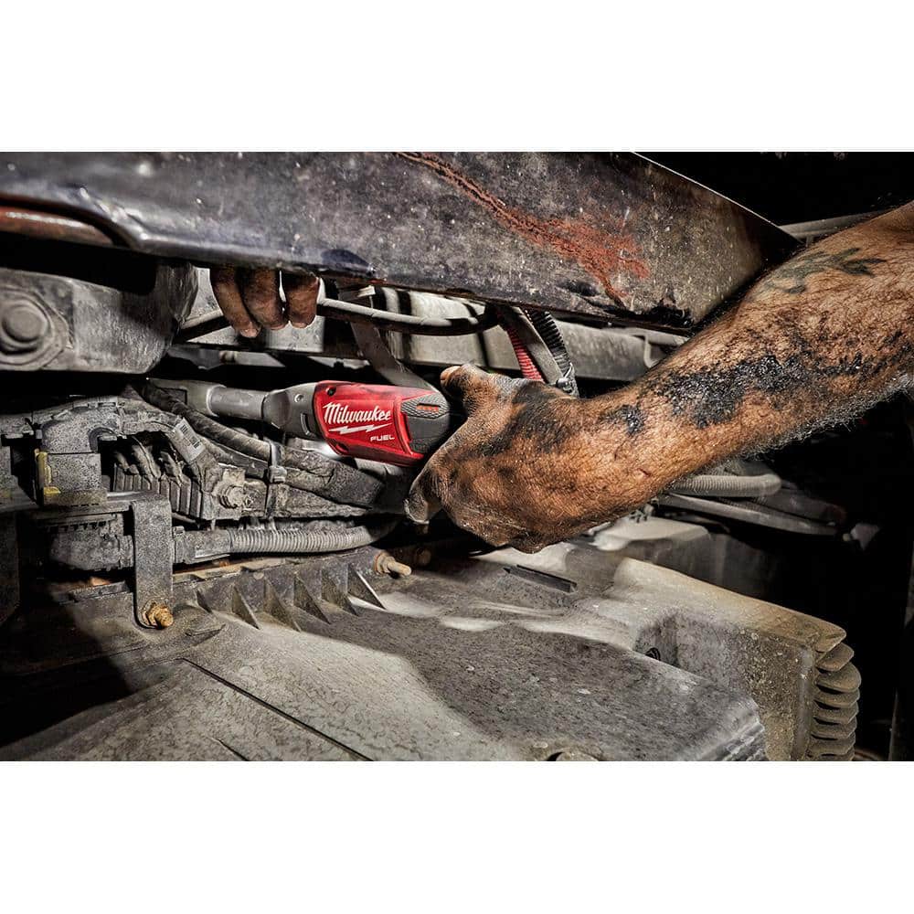 Milwaukee M12 FUEL 12V Lithium-Ion Brushless Cordless 3/8 in. Extended Reach Ratchet Kit with One 2.0 Ah Batteries 2560-21