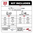 Milwaukee 1/2 in. Drive SAE Ratchet and Socket Mechanics Tool Set (22-Piece) 48-22-9410