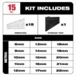 Milwaukee Metric Ratcheting Combination Wrench Set (15-Piece) 48-22-9516