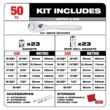 Milwaukee 1/4 in. Drive SAE/Metric Ratchet and Socket Mechanics Tool Set (50-Piece) 48-22-9004