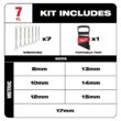 Milwaukee Combination Metric Wrench Mechanics Tool Set (7-Piece) 48-22-9507