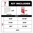 Milwaukee Combination SAE Wrench Mechanics Tool Set (7-Piece) 48-22-9407