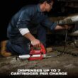 Milwaukee M12 12V Lithium-Ion Cordless Grease Gun Kit with One 3.0 Ah Battery, Charger and Tool Bag 2446-21XC