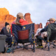 FirePit Rocker, Navy Topo, Lifestyle 1
