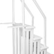 XtremepouwerUS 4-Step Above Ground Swimming Pool Ladder Step to Deck Mounted Step Ladder W/ Double Handle Rail Slip Prevent 48
