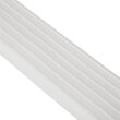 Vinyl Works SLA A-Frame 48 to 56 Inch Adjustable Above Ground Swimming Pool Ladder Entry System with Slide Lock Barrier and Handrails, White