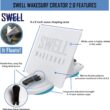 SWELL Wakesurf Creator™ 2.0 Surfing Wavesurf Shaper - Wave Generator - Wake Gate - Surf Gate - Floating - Durable