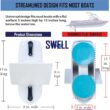 SWELL Wakesurf Creator™ 2.0 Surfing Wavesurf Shaper - Wave Generator - Wake Gate - Surf Gate - Floating - Durable
