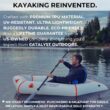 Ultra-Lightweight Inflatable Kayak for Adults & Kids - 1 Person Packraft, Durable TPU, Compact, Rapid Inflate, Ideal for Fishing & Adventure
