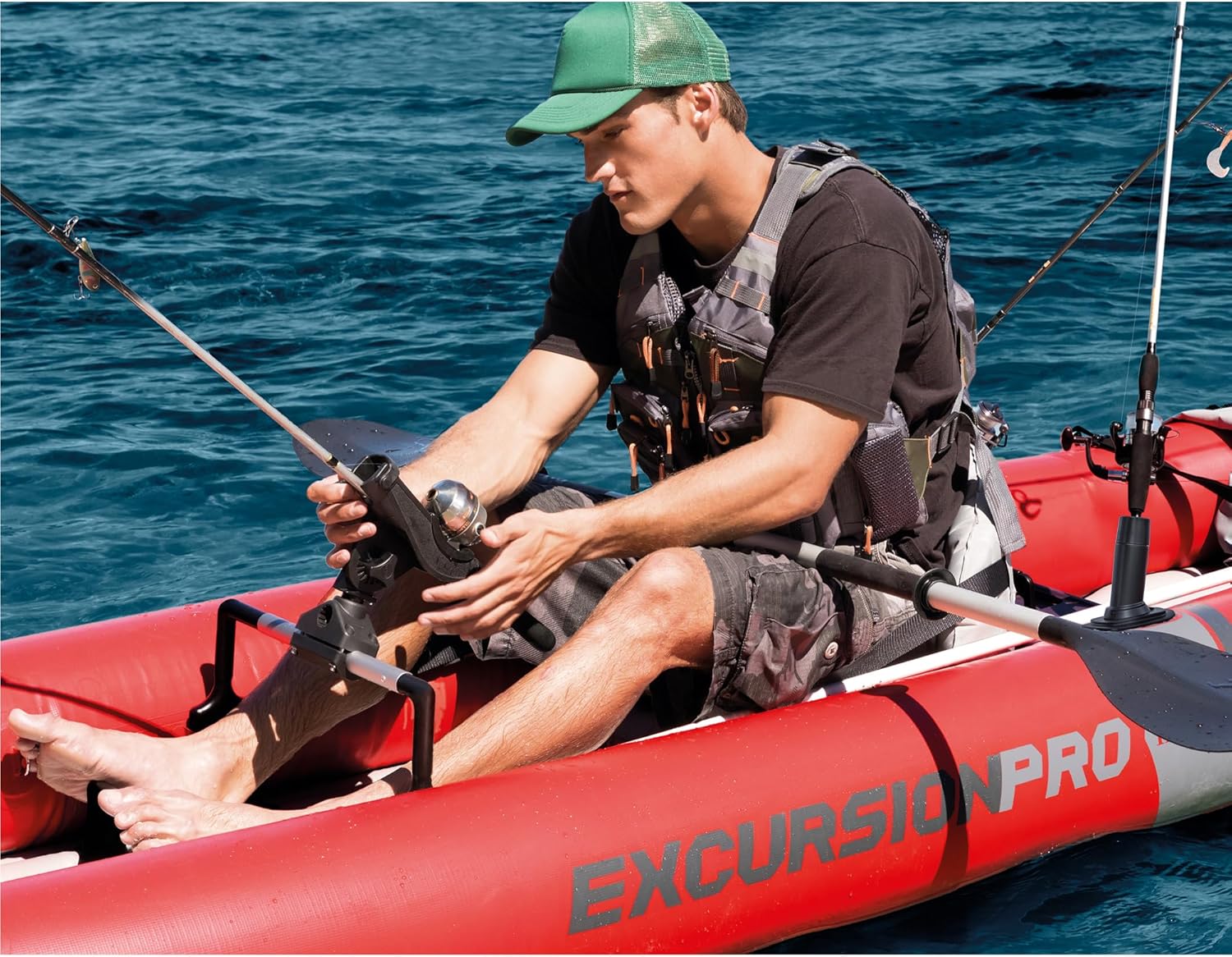 Intex 68309EP Excursion Pro K2 Inflatable Kayak Set: Includes Deluxe 86in Kayak Paddles and High-Output Pump Intex 68309EP Excursion Pro K2 Inflatable Kayak Set: Includes Deluxe 86in Kayak Paddles and High-Output Pump – SuperTough PVC – Adjustable Bucket Seat – 2-Person – 400lb Weight Capacity
