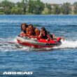 Airhead G-Force Inflatable Towable Tube | 2-4 Rider Models | Dual Tow Points | Full Nylon Cover | Kwik-Connect | Patented Speed Valve | Boat Tubes and Towables