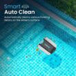 Betta SE Solar Powered Automatic Robotic Pool Surface Skimmer Cleaner with 30-Hour Continuous Cleaning Battery Power and Re-Engineered Twin Salt Chlorine Tolerant Motors (White)