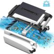 Betta SE Solar Powered Automatic Robotic Pool Surface Skimmer Cleaner with 30-Hour Continuous Cleaning Battery Power and Re-Engineered Twin Salt Chlorine Tolerant Motors (White)