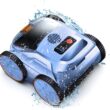 Robotic Pool Vacuum, Robotic Pool Cleaner for Inground Pools, Smart Navigation, Floor/Wall/Waterline Cleaning