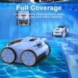 (2025 New) Robotic Pool Vacuum, Robotic Pool Cleaner for Inground Pools, Smart Navigation, Floor/Wall/Waterline Cleaning, 150 Mins Runtime for Pool Up to 2000 Sq.ft