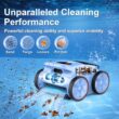 (2025 New) Robotic Pool Vacuum, Robotic Pool Cleaner for Inground Pools, Smart Navigation, Floor/Wall/Waterline Cleaning, 150 Mins Runtime for Pool Up to 2000 Sq.ft