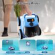 (2025 New) Robotic Pool Vacuum, Robotic Pool Cleaner for Inground Pools, Smart Navigation, Floor/Wall/Waterline Cleaning, 150 Mins Runtime for Pool Up to 2000 Sq.ft