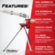 Heater Sports Heavy-Duty Baseball Pitching Machine W/Bonus Ball Feeder - Accurate & Adjustable Pitching Machine for Kids, Teens, and Adults | Ideal for Baseball Training and Practice Sessions