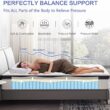 12 Inch Queen Size Hybrid Mattress - Medium Firm, Memory Foam & Pocket Springs, Motion Isolation, Edge Support, Pressure Relief, Ships Compressed