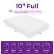 GAESTE 10 Inch Full Cooling Gel Memory Foam Medium Firm Mattress Breathable Pressure Relief CertiPUR-US Certified Foam, Mattress-in-a-Box for Kids and Adults No Fiberglass (Full, 10 in)