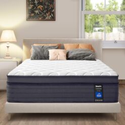 Mattress Memory Foam Hybrid Mattress with Motion Isolation and Pressure Relief, Strong Edge Support, Pocket Spring Queen Size Mattres in a Box (10 Inch, Queen)