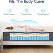 Mattress Memory Foam Hybrid Mattress with Motion Isolation and Pressure Relief, Strong Edge Support, Pocket Spring Queen Size Mattres in a Box (10 Inch, Queen)