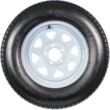 eCustomrim 2-Pack Trailer Tire On Rim ST205/75D15 F78 205/75 Load Range C 5 Lug White Spoke Wheel - 2 Year Warranty w/Free Roadside