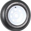 eCustomrim 2-Pack Trailer Tire On Rim ST205/75D15 F78 205/75 Load Range C 5 Lug White Spoke Wheel - 2 Year Warranty w/Free Roadside