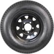eCustomrim 2-Pack Trailer Tire On Rim Bias Ply ST175/80D13 175/80 Load Range C 5-4.5 Black Spoke Wheel - 2 Year Warranty w/Free Roadside