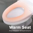 SmartBidet SB-1000WE Electric Bidet Toilet Seat with Heated Seating, Warm Air Dryer, Temperature Control Wash