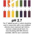 C3 25 lbs. 3" Stabilized Chlorine Tabs for Swimming Pools, Slow Dissolving Individual Chlorinating Tablets, 25 Pound Bucket