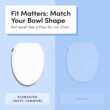 TUSHY Wave Non-Electric Bidet Toilet Seat, Sleek Elongated Design, Quick-Release for Easy Cleaning, DuoFlow Front & Rear Wash