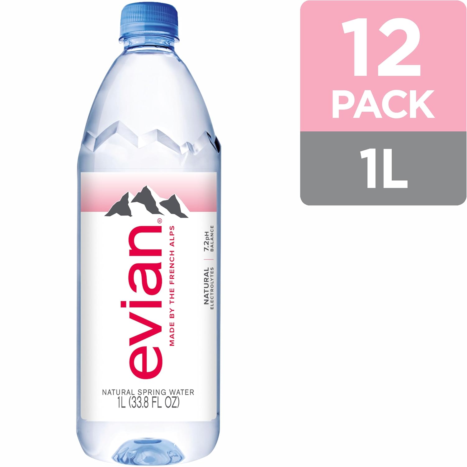 Evian Natural Spring Water, 1 L bottle, 12 pack Evian Natural Spring Water, 1 L bottle, 12 pack - Image 14