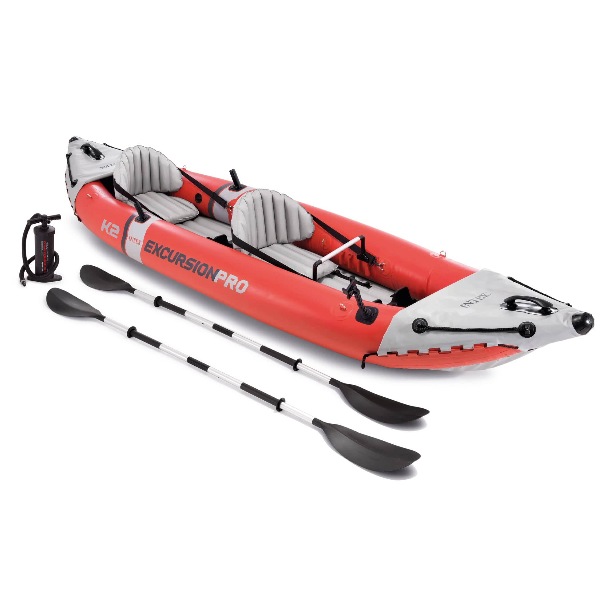 Intex 68309EP Excursion Pro K2 Inflatable Kayak Set: Includes Deluxe 86in Kayak Paddles and High-Output Pump Intex 68309EP Excursion Pro K2 Inflatable Kayak Set: Includes Deluxe 86in Kayak Paddles and High-Output Pump