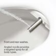 Brondell SE400-RW Swash SE400 Electric Bidet Toilet Heated Seat, Oscillating Stainless Steel Nozzle, Warm Air Dryer, Round