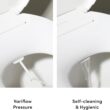 TUSHY Wave Non-Electric Bidet Toilet Seat, Sleek Elongated Design, Quick-Release for Easy Cleaning, DuoFlow Front & Rear Wash