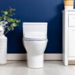 ALPHA BIDET iX Pure Bidet Toilet Seat in Elongated White | Ultra Low Profile | Endless Warm Water, Dryer