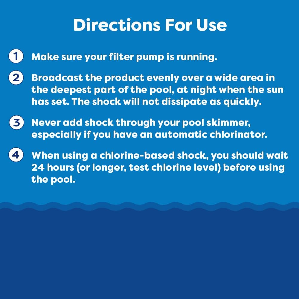 In The Swim Sodium Dichlor Chlorine Shock Granules for Sanitizing Swimming Pools – Fast Dissolving, pH Balanced Sanitizer – 40 Pound In The Swim Sodium Dichlor Chlorine Shock Granules for Sanitizing Swimming Pools – Fast Dissolving, pH Balanced Sanitizer – 40 Pound - Image 4