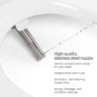 Brondell Thinline T44-EW Swash Electric Bidet Toilet Seat With Thin Profile, Heated,Remote Control, Oscillating Stainless Steel Nozzle